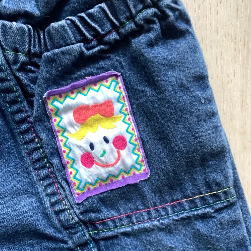 Vintage Oshkosh B'gosh Vestbak Overalls‎ Girls Denim Size 18 Months